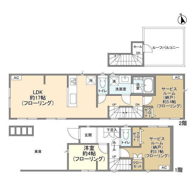 Kolet横浜六角橋#05 22.3万円/入力なし/なし 間取り図