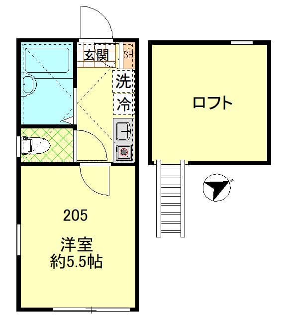 ベルフラッツ元住吉 205