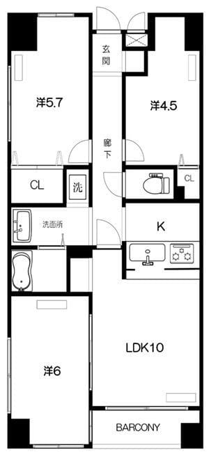 柿の木坂森戸マンションの写真