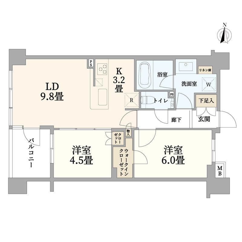 ウエリス代沢 502 間取り図
