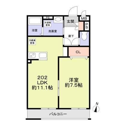 ブライトンテラス荻窪 202 間取り図