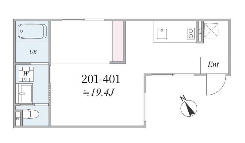 the trias121 201 間取り図