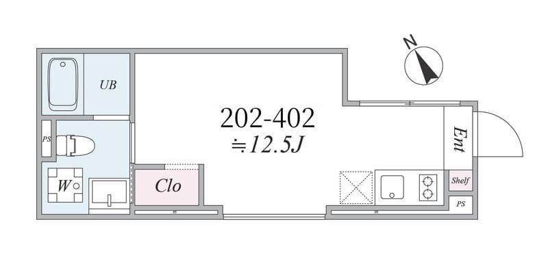 the trias121 202 間取り図