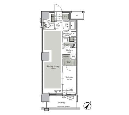 パークキューブ西ヶ原ステージ 1303 間取り図