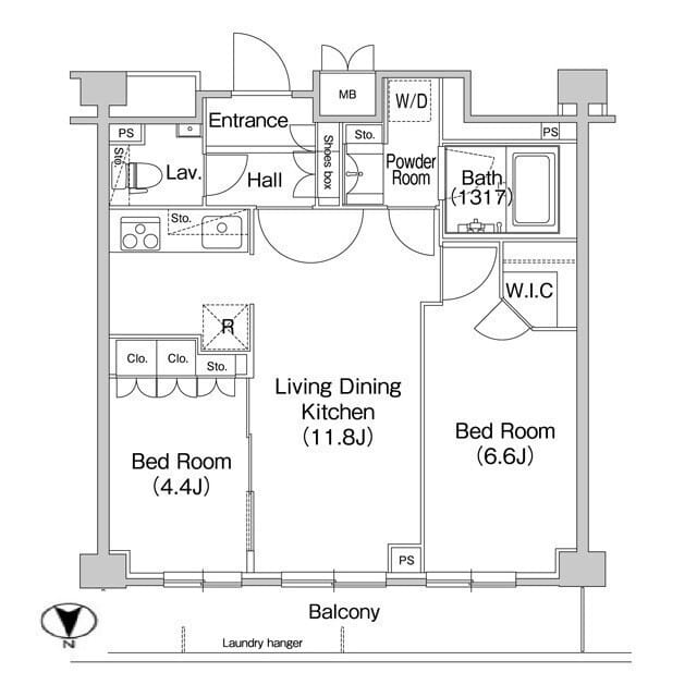 コンフォリア駒場 0209 間取り図
