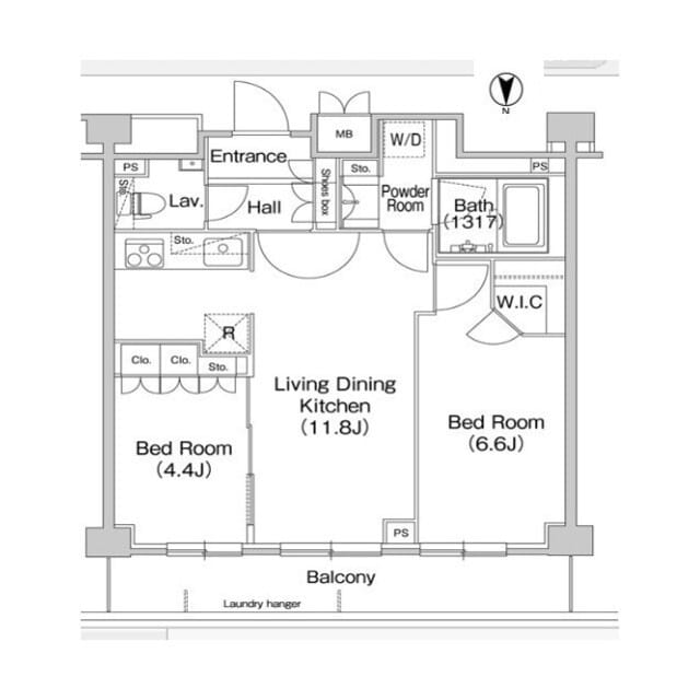 コンフォリア駒場 0304 間取り図