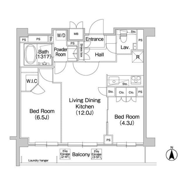 コンフォリア駒場 0511 間取り図