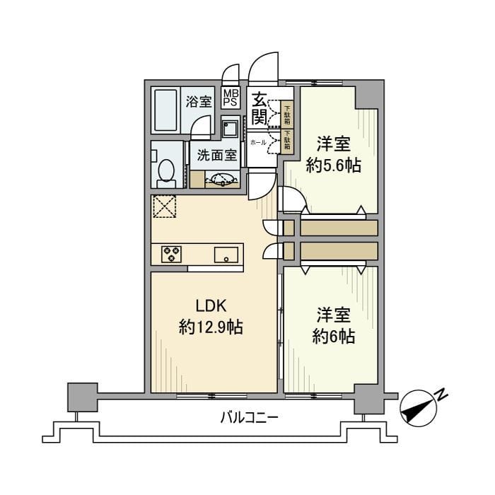 ダイアパレス新板橋 909 間取り図