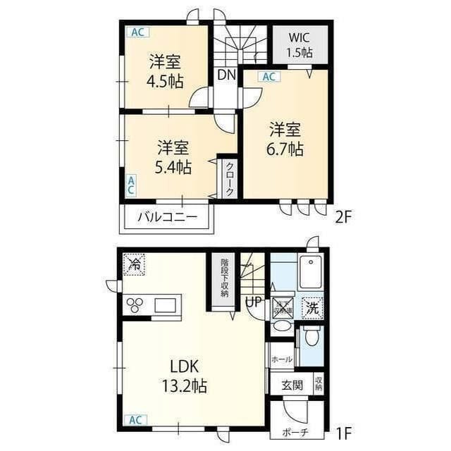 GRANDEUR洗足Ⅰ A 間取り図
