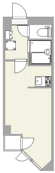 ビューパレー新宿新都心 306 間取り図