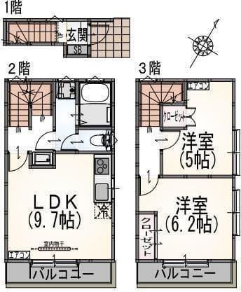ラニカイ 201 間取り図
