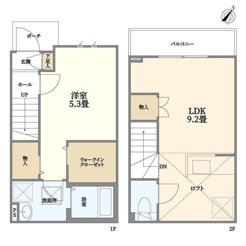 桜テラス B 間取り図