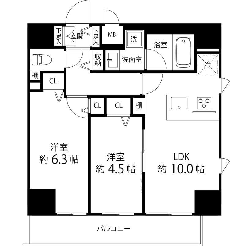 SAION町屋 1204 間取り図
