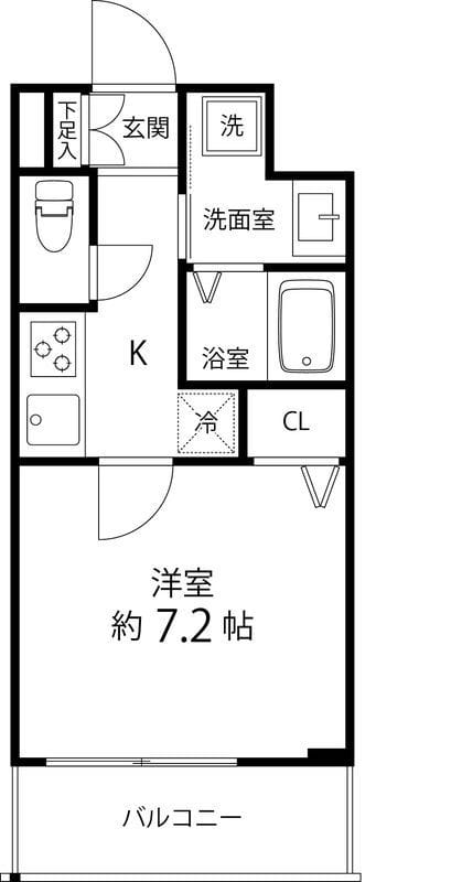 SAION町屋 1402 間取り図