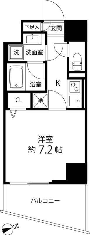 SAION町屋 204 間取り図