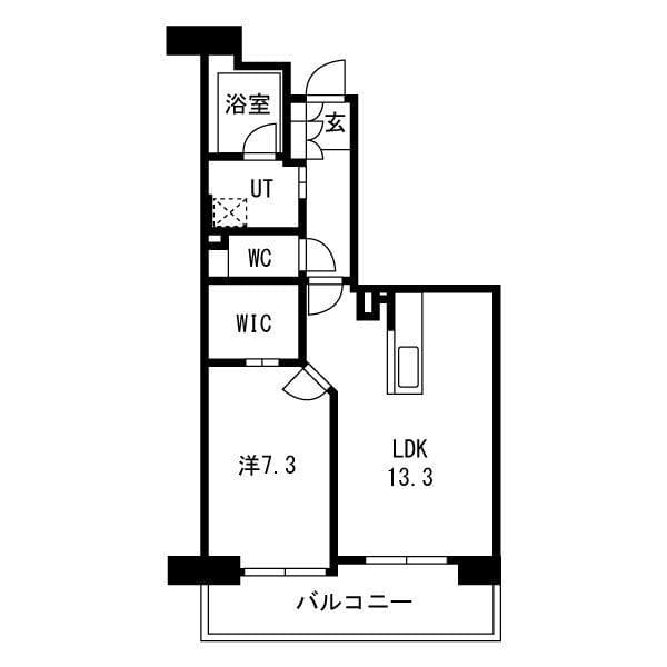 アクティ目黒駅前2号棟 406 間取り図