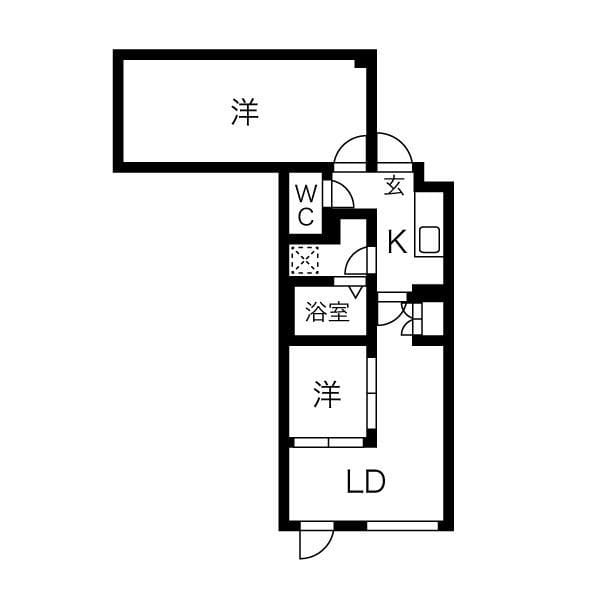 AZ代々木上原(旧称kinomori代々木上原) 104 間取り図