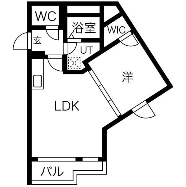 AZ代々木上原(旧称kinomori代々木上原) 306 間取り図
