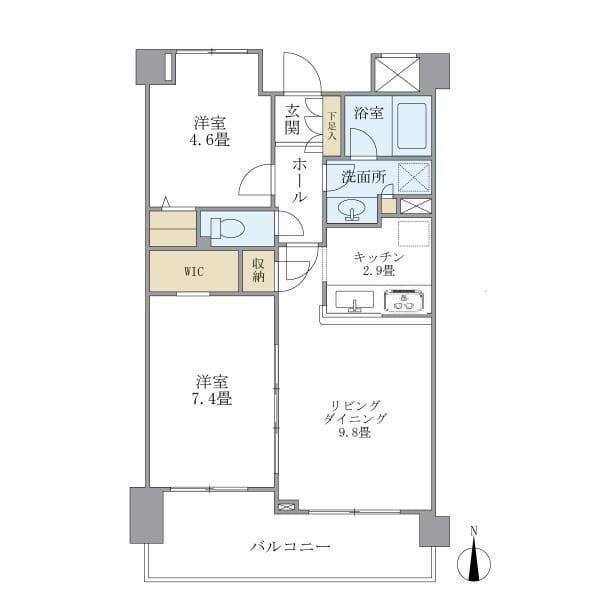 プレミアコンフォート高井戸 108 間取り図