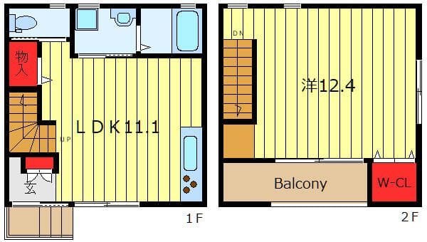 カーサK‐Seven N N-1 間取り図