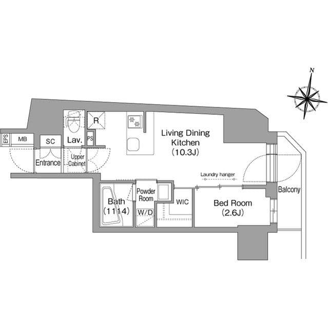 BPRレジデンス南品川 0701 間取り図