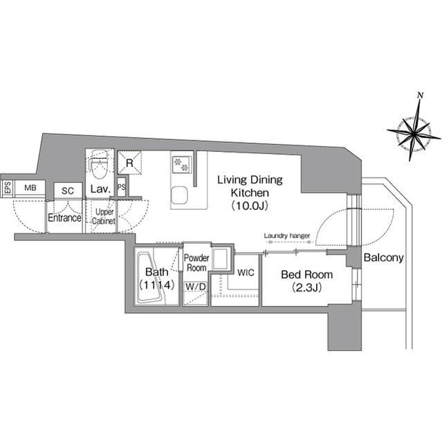 BPRレジデンス南品川 1401 間取り図