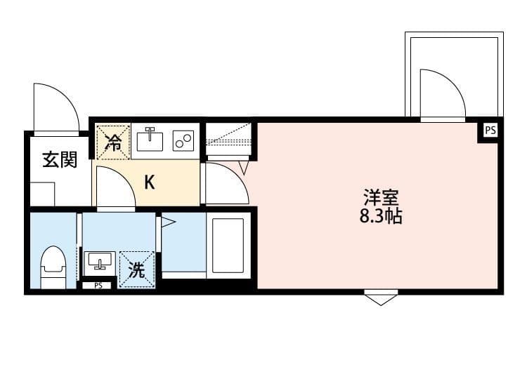 robot home 六町(ロボットホームロクチョウ) 205 間取り図