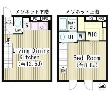 レピア大岡山 302 間取り図