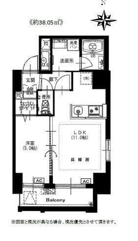 Casa Azabu Le Grand(カーサ麻布 ル・グラン) 502 間取り図