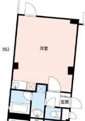 湯島アパートメントハウス 502 間取り図