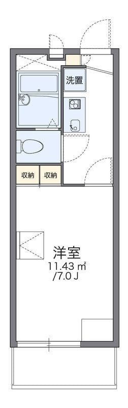 レオパレスエスト久が原 203 間取り図