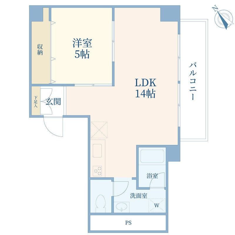 古河松原マンション 1205 間取り図