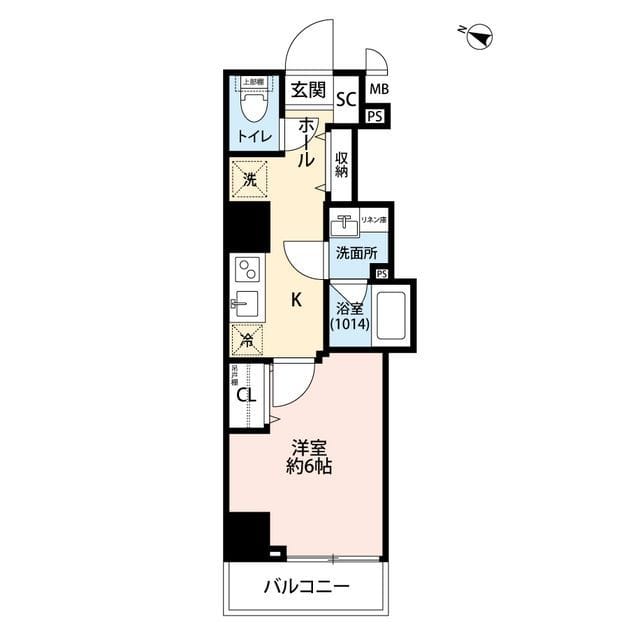プレール・ドゥーク板橋本町Ⅲ 1201 間取り図