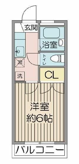 ヴィエント高輪 202 間取り図