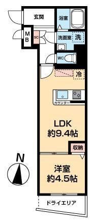 NEXAS EBARA 304 間取り図