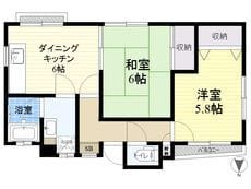 アサカハウス 14万円/なし/なし 間取り図