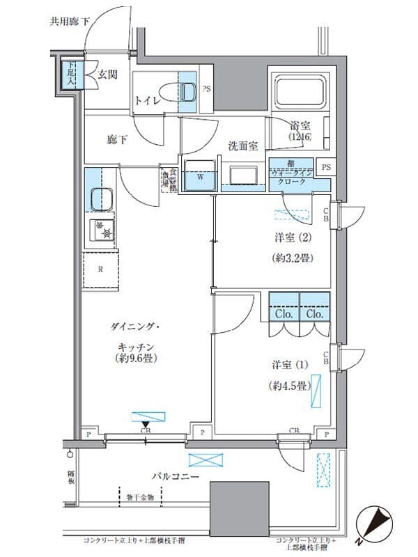 パークアクシス東日本橋 1214 間取り図