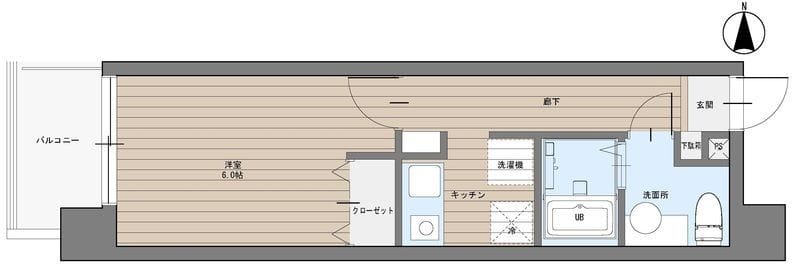 CAVANA東駒形 0604 間取り図