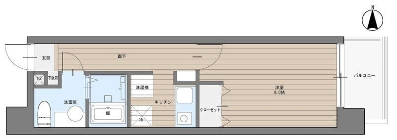 CAVANA東駒形 0608 間取り図
