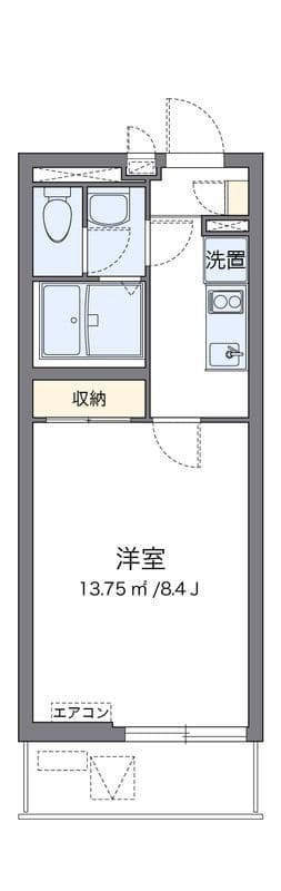 クレイノモンタニャレドンダ 102 間取り図