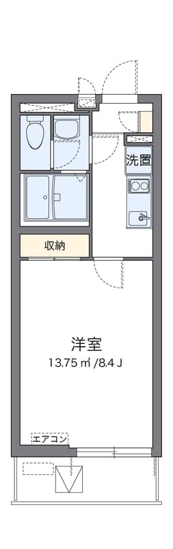クレイノモンタニャレドンダ 202 間取り図