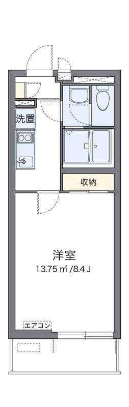 クレイノモンタニャレドンダ 203 間取り図