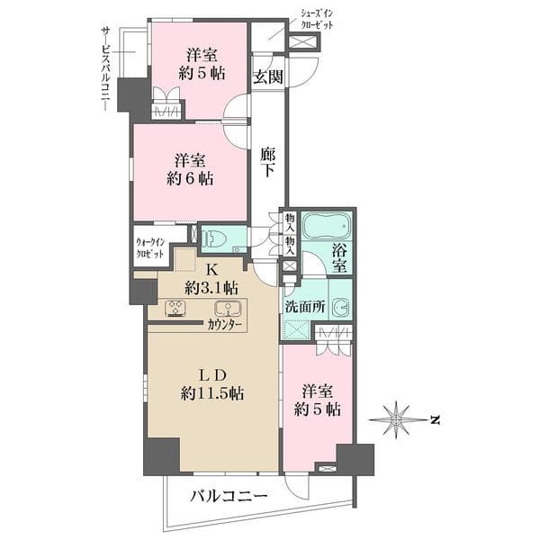 ザ・パークハウス新宿柏木 601