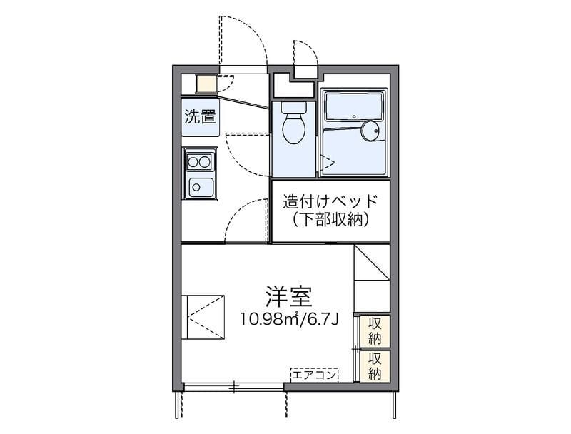 レオパレスカズ 102 間取り図