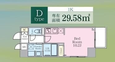 Esperia 204 間取り図