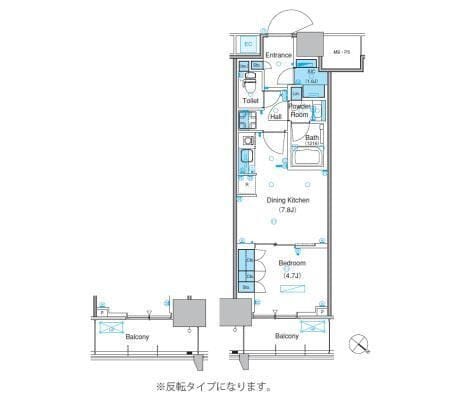 パークアクシス豊洲キャナル 1229 間取り図