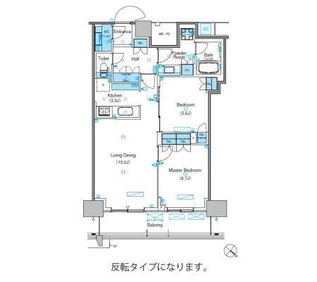 パークアクシス豊洲キャナル 1524 間取り図