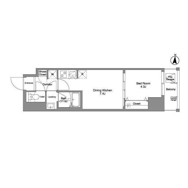 Daffitto錦糸町 0205 間取り図