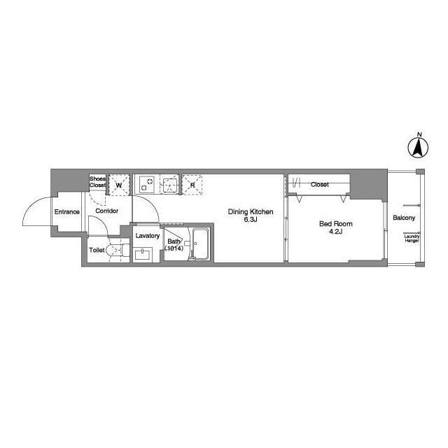 Daffitto錦糸町 0402 間取り図