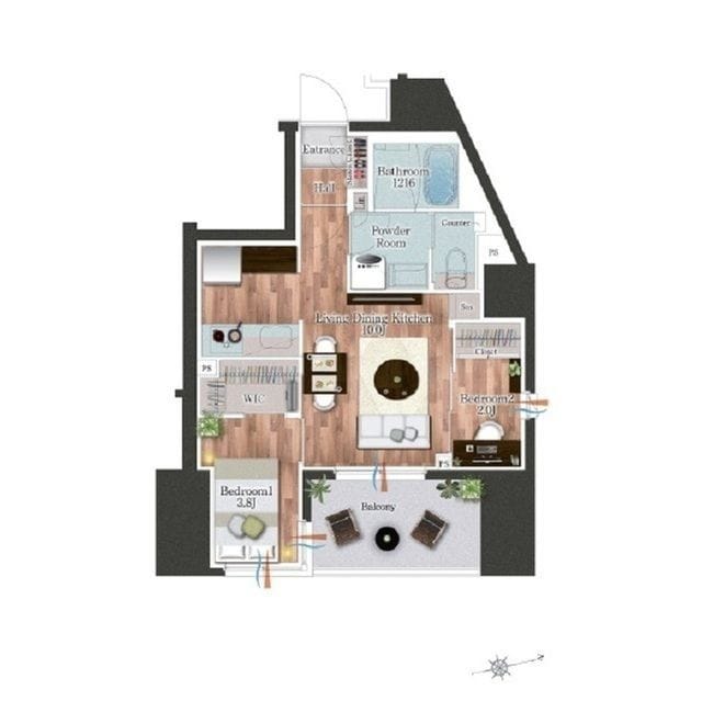 デュオフラッツ池尻大橋ノリス 0302